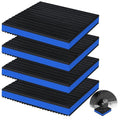 4 Pack Anti Vibration Pads for Washing Machine 6"x6"x7/8", Sound Isolation Vibrating Pad Ribbed Rubber Damping Mat EVA Center for Air Compressors, Conditioner, Treadmill, HVAC Washer Dryer - size: 6" - 4 Pack