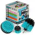 Marine Cleaning Supplies - Brush Kit for Boat Cleaning - Boat Accessories - Tank Cleaning Tool Set - Boat Hull Wood Cleaning Brush - Hull and Deck Scrubbing Set - Professional Pool Cleaning Brush Head - color: Teal