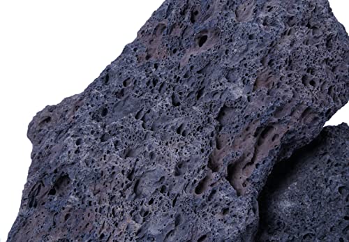 LANDEN Black Lava Stones (16lbs,3~10inch,11pcs) for Aquascaping Terrariums, Paludarium, Vivariums, Reptile and Amphibian Enclosures - size: 04 Black Lava Stones（3-10inch,16lbs）