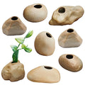 Norme 8 Pcs Aquarium Plant Holder Fish Tank Plants Holder Aquatic Plant Pots Holders Aquarium Ceramic Plants Anchors Weighted Aquariums Planters for Fish Tank Decoration Aquascaping Decorations