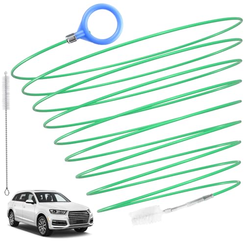 ecocstm Auto Sunroof Drain Cleaning Tool, 196 Inch Flexible Tube Cleaning Brush, Flexible Drain Brush Extra Long Pipe Cleaners for Car, Car Sunroof Drain Hole Cleaner for Drains, Sewers, Windshields - size: 196 Inch
