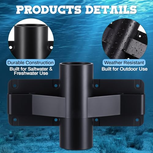 Net and Gaff Holder, Fishing Net and Tools Holder, Boat Docks and Garage Walls Mounted with Screws, Fishing Tool Storage Accessories