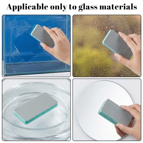 4 PCS Fish Tank Cleaning Tools, Aquarium Glass Cleaner Sponge Double Sided Sponge Brush Fish Tank Glass Surface buildew Remover Double Sided Aquarium Cleaning Pad for Fishes Turtle Tanks