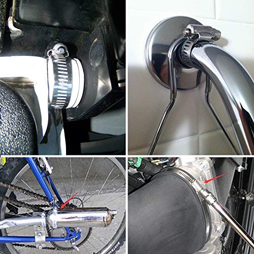 ZIPCCI Hose Clamp, 25 Pack Stainless Steel Worm Gear fuel line hose clamps, 13-19mm (1/2-3/4 inch) - size: 13-19mm
