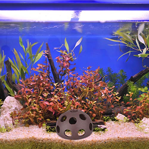 balacoo 4pcs Ceramic Cave Decor Shrimp for Hemisphere Underwater Decoration Breeding Aquarium Nest Tank Spots Fish Decorations Habitat House Porous Hiding Ornament Shelter