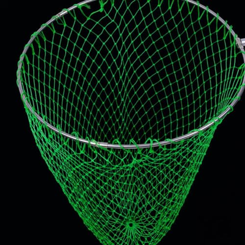 Toyvian Reinforced Nylon Fishing Net Head Replacement Lightweight Multi-Strand Fish Catching Net for Freshwater Fishing Accessories for Outdoor Anglers