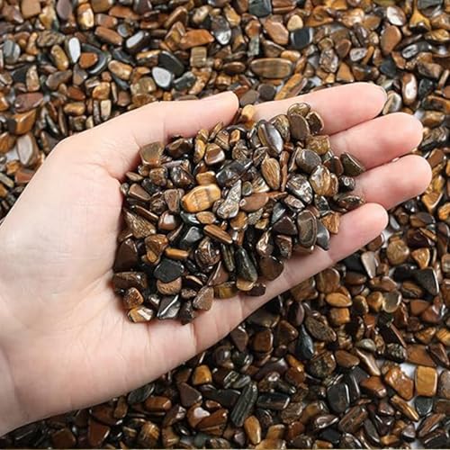Pebbles Polished Gravel,Natural Polished Stones for Flower Bed Fish Tank Plants 3.5-Oz(Brown) - color: Brown