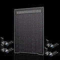 ONE Set Clear Fish Tank Divider Board (Include Suction Cups) DIY Designed Easy to Cut and Assemble for 5 Gallon or 10 Gallon Tank 11.8inch*11.8 inch (White Protective Film)
