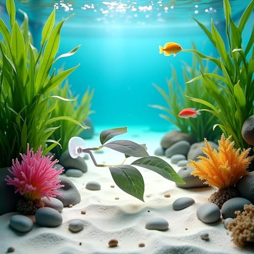 JJLFresheners Betta Fish Leaf Pad,Plastic Plant Betta Hammock Leaf Bed,Simulating The Natural Habitat for Betta Spawning Grounds,Suction Cup Betta Breeding Resting Bed Aquarium Décor Plastic Plants