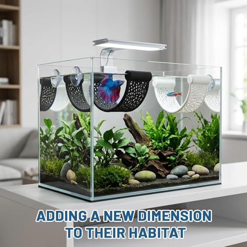 2PCS Betta Hammock, Betta Hideout, Betta Fish Hammock for Aquarium Small Animal Hiding