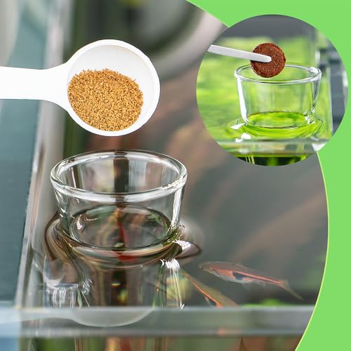 LINLAN 11.81 Inch Glass Shrimp Feeder, Aquarium Feeding Tube and Square Bowl with Two Suction Cups to Prevent Food from Spreading, for Crystal Shrimp and Cherry Shrimp - size: 30CM