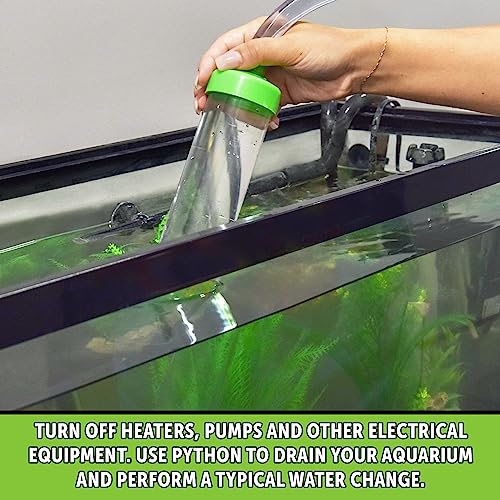 Python No Spill Clean and Fill Aquarium Maintenance System, Gravel Cleaner and Water Changer, 25 Foot