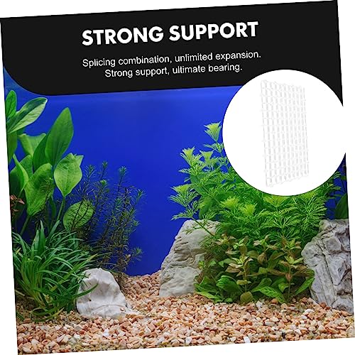 2pcs Aquarium Divider Transparent Gravel Plate Wear-Resistant Tank Partition for Breeding Fish Smooth Edges Easy to Install Retention - color: Transparent