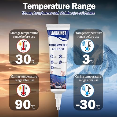 Aquarium Safe Silicone,Aquarium Silicone Transparent Underwater Sealant Waterproof, Strong Adhesion, Excellent Flexibility, Suitable for Underwater bonding in Aquariums (50ml) - size: 50ml