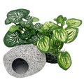 Aquarium Plants Betta Fish Tank Decorations 4inch/2pcs Soft Silk Artificial Plant Goldfish Waterscape Fish Hides Snake Tank/Reptiles Plants (B-3pcs Set)