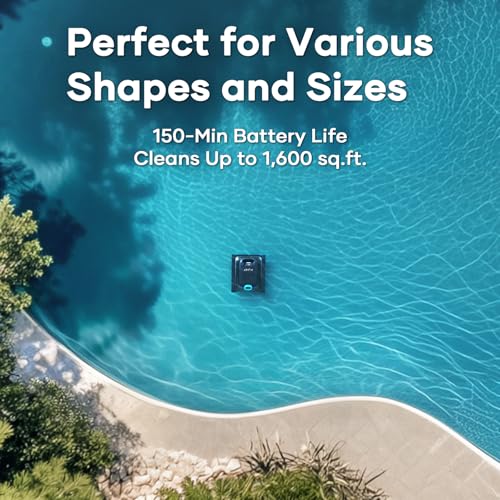 Aiper Scuba S1 Robotic Pool Cleaner, Wall & Waterline Cleaning, Cordless Pool Robot with 4 Modes, Smarter Navigation with High-Precision Sensors（Renewed） - color: Obsidian