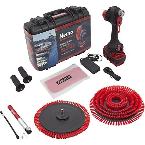 Boat Hull Cleaner, Nemo, 50M, 18V, (1) 10Ah Li-Ion, w/ Brush Set