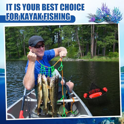 Large Collapsible Floating Fishing Basket 39 x 15.75 inch for Live Caught Fish Foldable Floating Fish Basket Net Bait for Bait Storage Cage for Keeping Minnows Shrimp