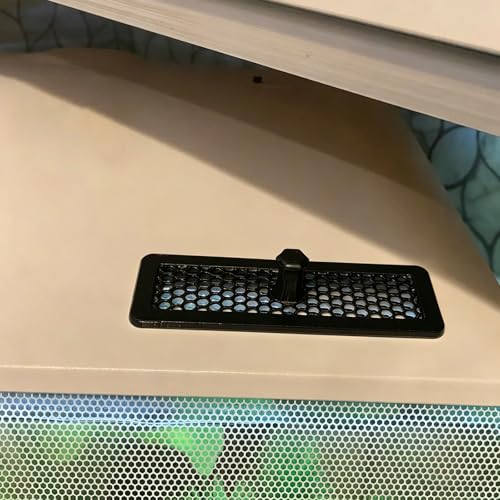 Feeding Hole Cover for Fluval Flex 57L (15 Gal) Aquarium, Aquarium Lid with Ventilation and Feeding Access, Secure Seal Accessory, Reduces Evaporation and Fish Escape (Black) - color: black