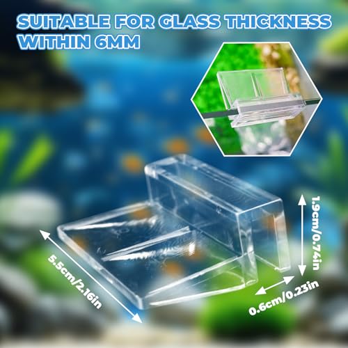 8 Pack Transparent Acrylic Tank Lid with Clips, Aquarium Lid Hood, Fish Tank Top Cover, Breeder Tank Lid, Acrylic Grid Panel Fish Tank Lid, Aquarium Cover Lid - color: Transparent, size: 8 Pacs