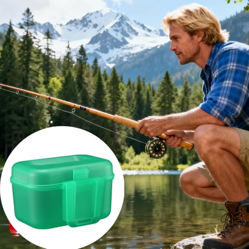 2Pcs Live Baits Container Reliable Portable Breathable Live Bait Bucket Worm Box Fishing Lure Holder for Fishing Activities and Outdoor Recreation