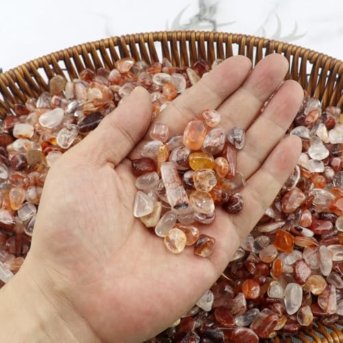 0.96LB Crushed Quartz Pebbles Fish Tank Gravel Succulent Rocks Aquarium Decorative Vase Filler Natural Stones Tumbled Polished Bulk - Crystal Pebbles - color: Crystal Pebbles