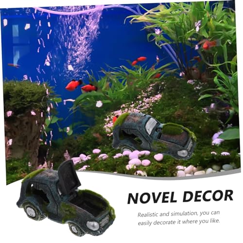 iplusmile Fish Tank Landscaping Car Decor Ornament Aquarium Landscaping Fish Landscape Accessories Aquarium Adornment Aquarium Landscape Fish Tank Habitat Vegetable Crafts