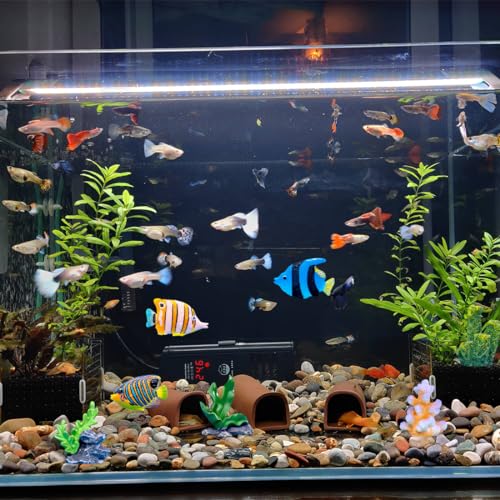 7 Pieces Artificial Coral Plant Gold Fish Aquarium Decorations for Fish Tank Decorative Aquarium Reef Fake Goldfish Ornament for Home and Office Simulation Aquarium (7 PCS) - color: 7 Pcs