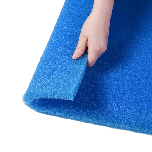Bio Filter Foam Sponges, 20"x20"x0.8" 25PPI Filter Media Pad,Cut-to-Size Foam for Aquarium Fish Tank - size: 20"x20"x0.8"(25PPI)