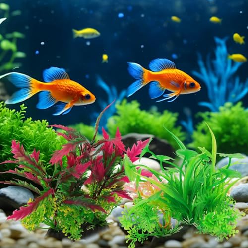 Artificial Aquarium Decor Plants Water Plastic Ornament Aquatic Plant Fish Grass Decoration Accessories ﻿ (Style B)