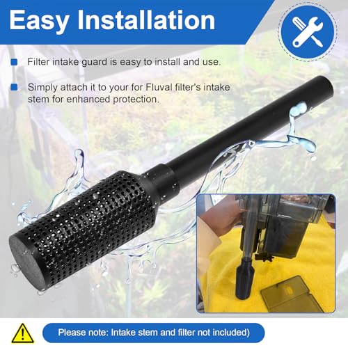 Magluv Aquarium Intake Guard Fit for Fluval 106/107/206/207 Intake Filter, Fish Tank Filter Cover Replacement for Aquameta Aquarium Filter Intake Guard Protects Aquatic Life