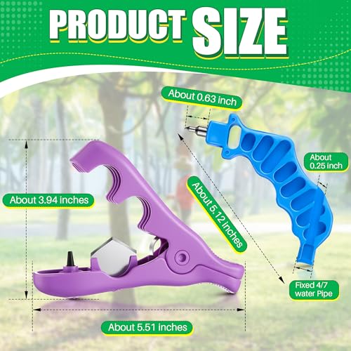 Feekoon Drip Irrigation Tubing Cutter Hole Punch Tools, 2 in 1 Hole Punch & Tubing Cutter, 2 in 1 Drip Irrigation Tool for 1/4'' Fitting Emitter Insertion for Outdoor Garden Lawn Pipe System Hose.