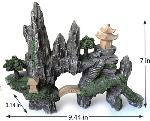 Large Aquarium Ornament Decorations Fish Tank Landscape (Mountain Cave)