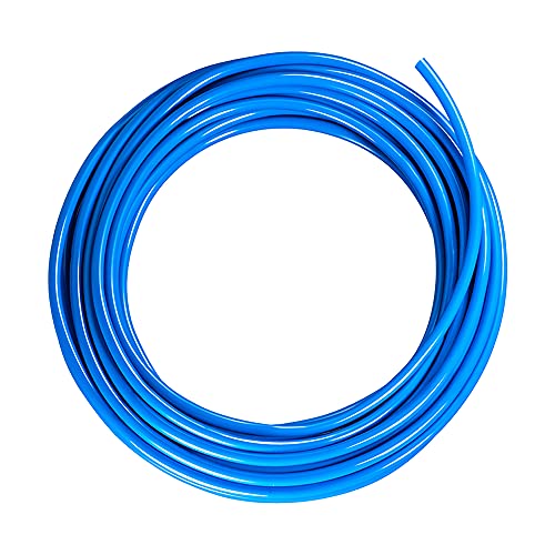Pneumatic Tubing Blue PU Air hose Pipe Tube 6mm OD 4mm ID 39.4ft/12 Meter for Air Line or Fluid Transfer - color: Blue, size: 6mm OD-39.4Ft/12Meter