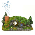 fazhongfa Aquarium Decorations Castle Fish Tank Décor Thematic Ornaments (Hobbit-Small) - size: Hobbit-Small