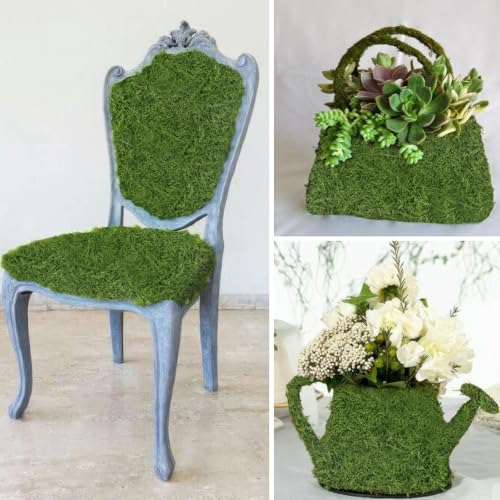 Moss Table Runner Fake Moss Rolls for Decoration 12" x 71" Artificial Moss for Plants Indoor Green Faux Grass for Planters Crafts DIY Table Centerpieces Fairy Garden Floral Wedding 30 x 180cm - color: Green, 12 X 71 Inch/30x180cm