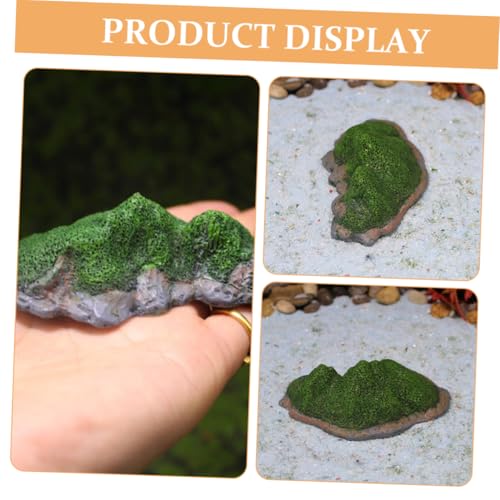 2pcs Miniature Island Sculpture Resin Simulation Island Figurines for Aquariums Flower Pots and Garden Decor Creative Micro Landscape Accessories