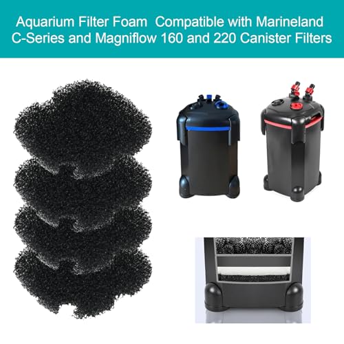 Aquarium Filter Foam Compatible with Marineland C-Series and Magniflow 160 and 220 Canister Filters,Fish Tank Sponge Filters Supports Biological And Mechanical Aquarium Filtration, Rite-Size S - size: Rite-Size S (Aquarium Filter Foam)