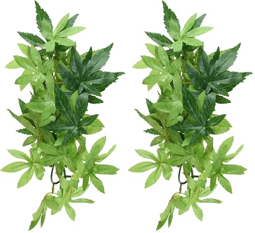Hagen Exo Terra Silk Terrarium Plant, Small, Abutilon (Pack of 2) - size: Small (Pack of 2)
