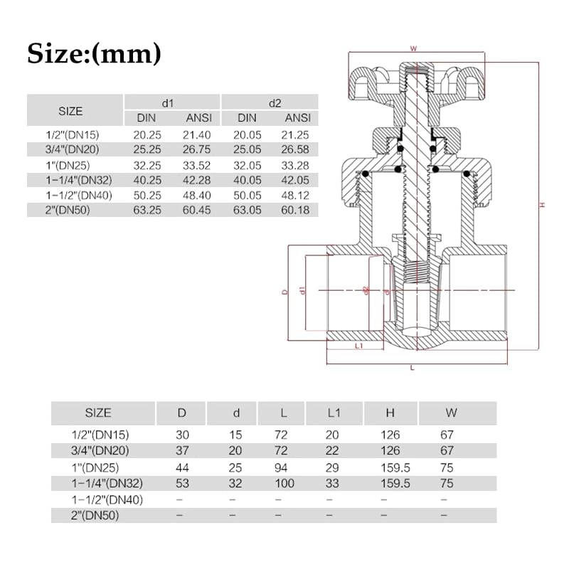 20/25/32/40/50/63mm UPVC Gate Valve Precision Flow Control PVC Sluice Valve Garden Irrigation Aquarium PVC Valve Ball Valve - size: 63mm DN50 Dark Gray