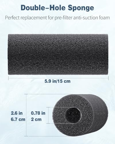 Pawfly Pre-Filter Sponge Fit for Beckett Pond G FR DP Pump, Part No 7209410 7137710, Replacement Pre-Filter Foam Roll, 12 Pack - size: 12 Pack