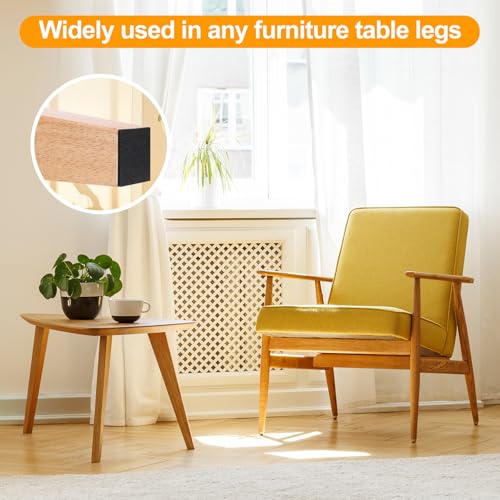 CHUNZEXI Non Slip Rubber Furniture Pads & Grippers, Self Adhesive Round Floor Protectors for Chair & Table Legs and Feet, 3 Inch, 12 Pack, Square - size: 3 inch 12 Square