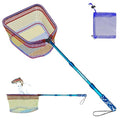 DaddyGoFish Kids Fishing Net - Extendable Telescopic Landing Net for Boy Girl Children Catching Small Fish Crab Shrimp Minnow Dragonfly Beach Pier Lake River Ocean - color: Style 2 (Blue)