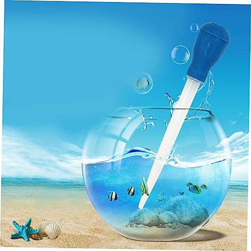 GANAZONO 2pcs Fish Tank Cleaner Water Changer Pipet Manual Aquarium Cleaning Tools Droppers Stackable Fish Tank Aquarium Tank Kit Fish Dropper Blue - size: 43.00X4.50X4.50CM