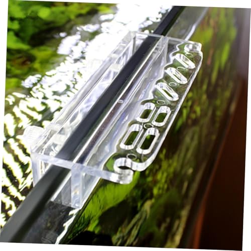 Kisangel Water Plant Tools Maintenance Kit Acrylic Holder Rack for Aquarium Tank Storage Shelves Fish Tank Decorations
