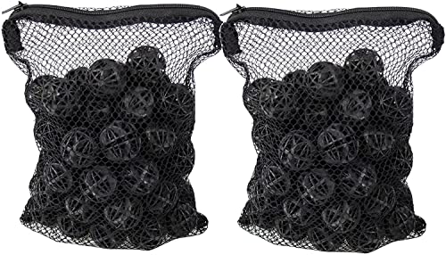 Wave Point Aquarium 1" Bio Balls 50-600 PCS, Free Mesh Bag for Filter Media Wet/Dry Koi Fish Pond (100 pcs) - size: 100 pcs