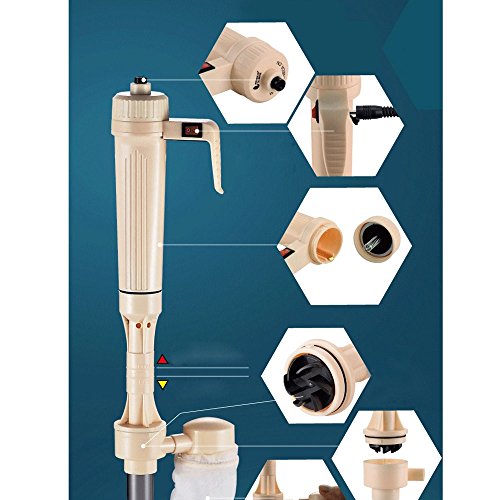 YUHOME Electric Gravel Cleaner Water Filter Washer Siphon Vacuum for Aquarium Fish Tank