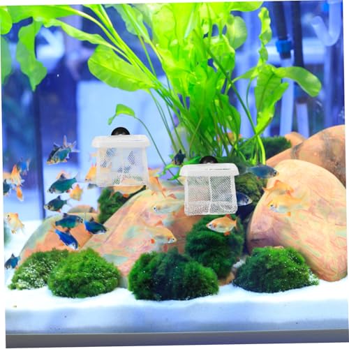 ERINGOGO 5pcs Fish Tank Separator Net with Cups Aquarium Fish Breeding Holder Easy Installation Deformation Resistant and