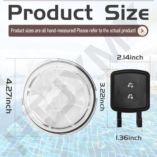 600-7300 Pool Check Valve Swing Valve and Lid Kit Compatible with Wate-rway 600-7300B TruSeal Assembly, Heavy-Duty Replacement Flapper with O-Ring for Spa Plumbing