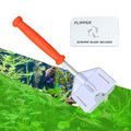 FLIPPER Platinum Stubby Hand Algae Scraper – Aquarium Glass & Acrylic Cleaner with Precision Scraper Blade, Fish Tank Cleaning Tool for Freshwater & Saltwater Aquariums (10” Rigid Shaft) - size: 10 Inches